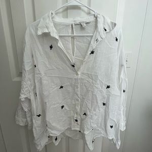 Forever 21 Cactus Blouse